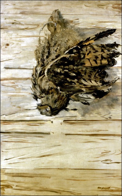 Sa maxime : 
"Les premières places ne se donnent pas, elles se prennent."
Sa nature morte : 
"Le Grand Duc" (1881)