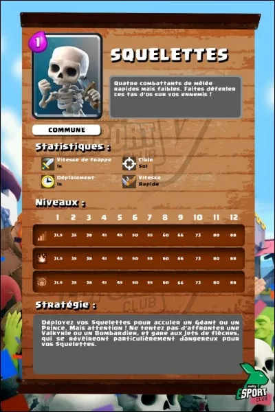 Combien sont les Squelettes ?