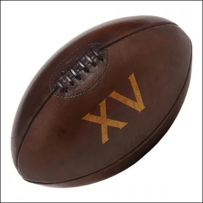 Le ballon de rugby a toujours été ovale.