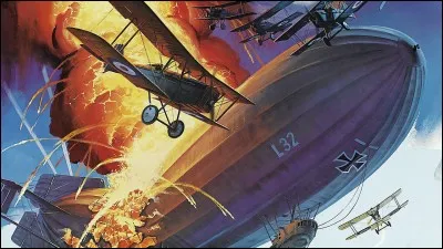 Quel film de Howard Hugues montre une attaque de zeppelin sur la ville de Londres ?