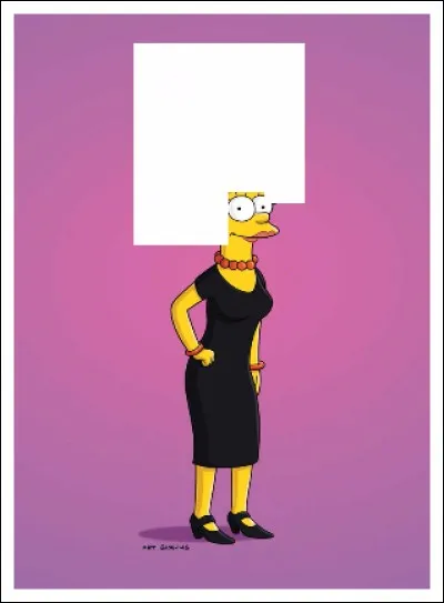 Dans un épisode, Marge va chez le coiffeur et on lui fait remarquer qu'elle a un cheveu distinctif au milieu de sa coiffure. Elle a décidé de se teindre les cheveux en...