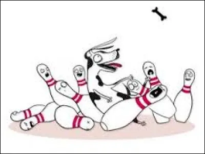 Que signifie l'expression "arriver comme un chien dans un jeu de quilles" ?