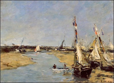 Impressionniste de première heure, il initie Claude Monet à la peinture. Son uvre "Trouville, les jetées, marée basse" date de 1883/87. De qui s'agit-il ?