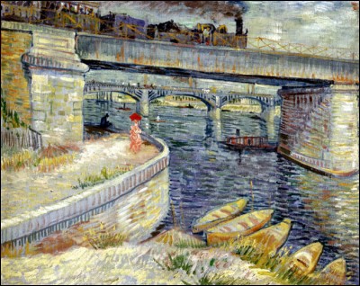 Impressionné par un nouveau procédé appelé "pointillisme", van Gogh maîtrise la technique de la peinture en plein air, dans la lumière éclatante du soleil. Peinte en été 1887 (exposé à Arles, Fondation Vincent van Gogh, jusqu'au 17.9.17), comment cette toile s'appelle-t-elle ?