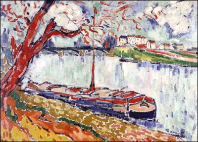 Lors d'une exposition organisée dans une galerie parisienne en 1901, l'artiste découvre l'œuvre de van Gogh. "Le Chaland sur la Seine au Pecq" de 1906 montre l'influence que celle-ci exerce sur lui. Mais il va beaucoup plus loin dans la représentation de ses motifs. Comment se nomme-t-il ?