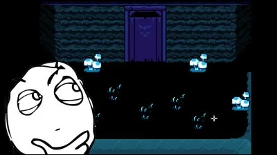 Qui y a-t-il dans la pièce secrète du jeu dans la zone de Snowdin ?