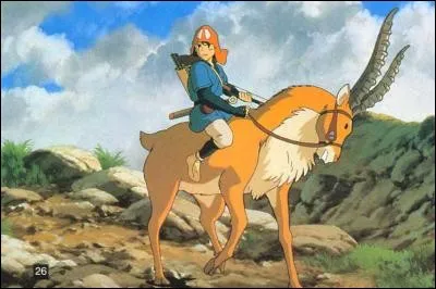 Comment s'appelle la monture d'Ashitaka ?