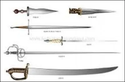 En France, de nombreux termes ont été utilisés en argot militaire pour cette arme : fourchette, fourchette à une dent, Rosalie, Joséphine, Isabelle, cure-dents, cure-ongles, curette, aiguille à tricoter, aiguille à tricoter les côtes, clou, épingle à chapeau, tâchette, tourne-broche, tue-boches, tire-boches. Quelle est cette arme ?