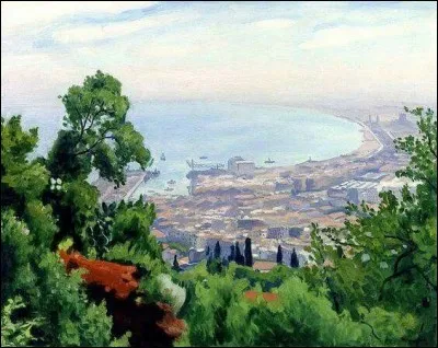 Qui a représenté "La baie d'Alger" ?