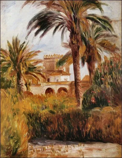 Qui a peint "Le jardin d'essai à Alger" ?
