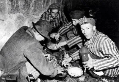 De quoi sont nourri les prisonniers des camps ?