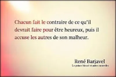 Dans quel roman, René Barjavel suppose-t-il que l'on vit éternellement ?