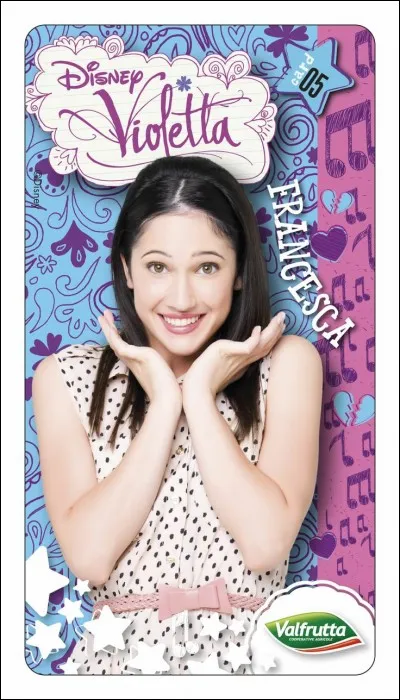 Comment s'appelle l'actrice qui a joué le rôle de Francesca ?