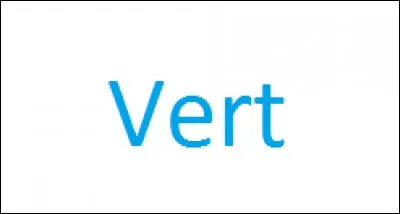 De quelle couleur le mot est-il &eacute;crit ?