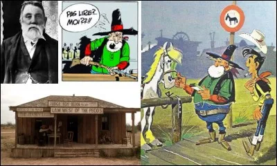 Parfois, Lucky Luke rencontre des personnages vraiment bizarres. Par exemple, il a rencontré un personnage qui travaille dans un saloon alors qu'il n'a pas à travailler dans ce lieu. En plus, il est accompagné d'un animal que l'on ne peut pas considérer comme un animal de compagnie !
Quel est cet homme ?