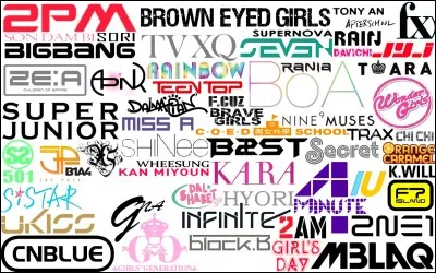 Parmi ces groupes, quel est le groupe qui n'a pas le même label que EXO ?