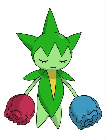 Roselia est un Pokémon de type plante/insecte.