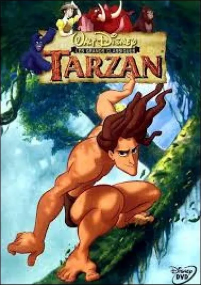 Quel personnage Disney est présent sur une table dans le camp dans "Tarzan" ?