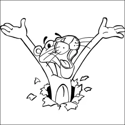 De quelle couleur est la plus célèbre des panthères de dessins animés ?
