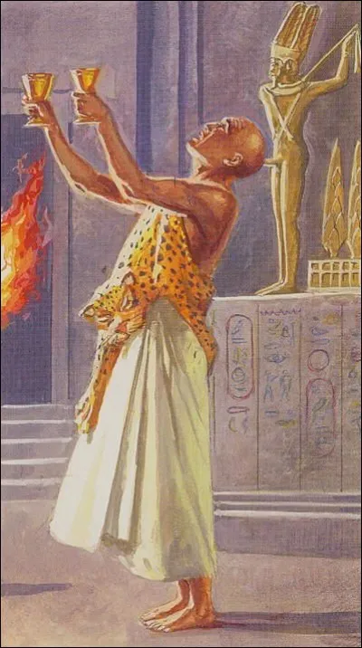 Élément sacerdotal de premier plan ayant pour tâche "l'ouverture de la bouche" de pharaon lors de son rite funéraire. Qui est ce prêtre ?