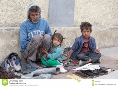 Tu vois un pauvre dans la rue. Que fais-tu ?