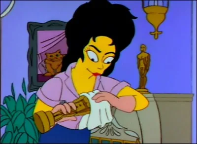 Quel est cette guest en train de nettoyer l'Oscar ?