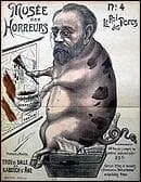 Quelle homme de lettre est reprsent sur cette caricature ordurire?