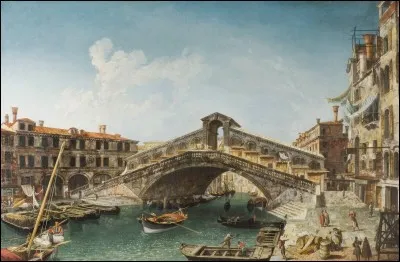 Et voici le projet retenu, similaire au précédent pont en bois !
Combien de temps s'est écoulé entre la décision du sénat en 1525 de construire un pont en pierre et l'achèvement des travaux ?