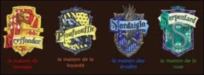 Poudlard accueille les élèves et les sépare en quatre maisons. Lesquelles ?