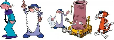 Pour les enfants : 
Quelle est cette bande dessinée où l'on peut rencontrer un inventeur prolifique, un assistant toujours endormi et endolori, un crâne parlant, un chat parlant, lui aussi et une femme de ménage ?