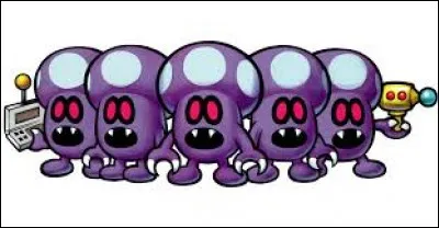 Comment s'appellent les extraterrestres qui ont envahi le royaume Champignon ?