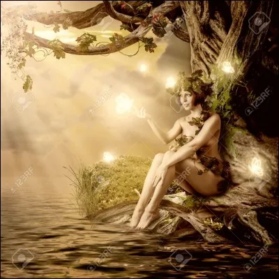 Quelle fée des eaux rit au lieu de pleurer ?