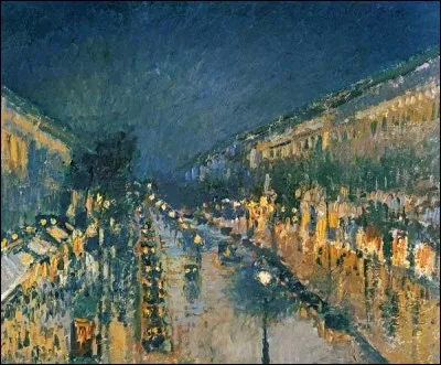 Un immense peintre connu : Camille Pissarro présentant le boulevard Montmartre à Paris sur ce tableau. De quel courant pictural fait-il partie ?