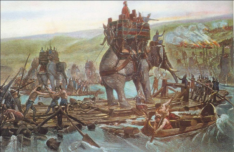 Et l'armée d'Hannibal, lors des batailles de Trasimène et de Cannes ?