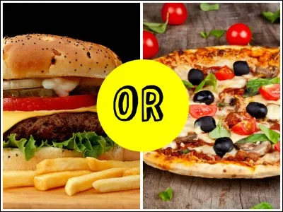 Juste pour le fun, pizza ou burger ? Que préférez-vous ?