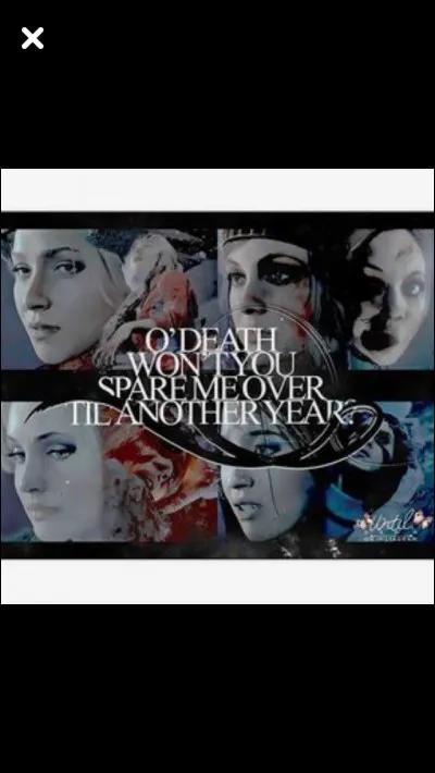 O death, o death considère my age please don't take me at