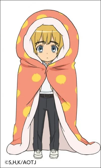 Dans "SNK junior High School", avec quoi Armin se trimballe-t-il tout le temps ?