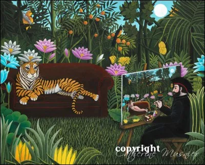 En hommage à quel peintre cette illustration a-t-elle été réalisée ?