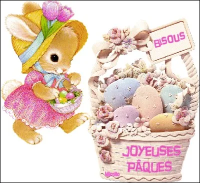 Quel mot est écrit sur l'anse du panier ?