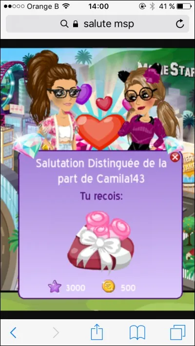 On te fait une salute.