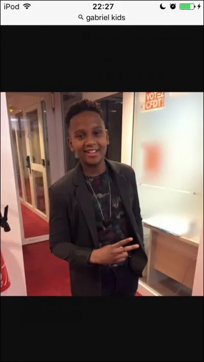 Quel âge à Gabriel ?...ans