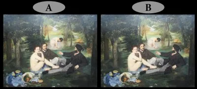 Parmi, ces deux tableaux, quel est le faux ?
