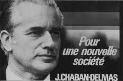 Jacques Chaban-Delmas s'est présenté en 1974. De quel parti était-il le candidat ?