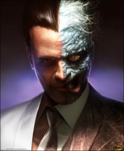 Quel proche d'Harvey Dent est en partie la cause de sa défiguration ?