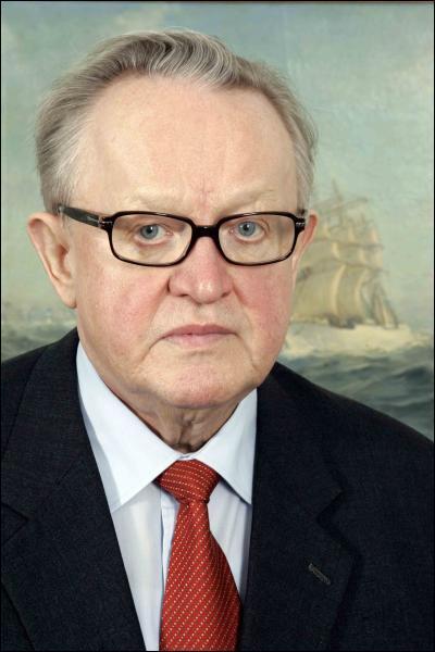 Quelle est la nationalit de ce prix Nobel de la paix en 2008 'Martti Ahtisaari' ?