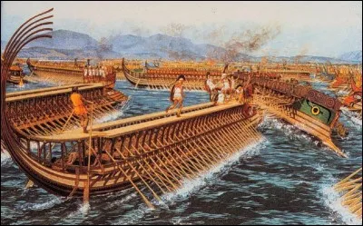 Victoire navale des Grecs, durant la deuxième guerre médique, sur la flotte considérable des Perses. Quelle est cette bataille ?