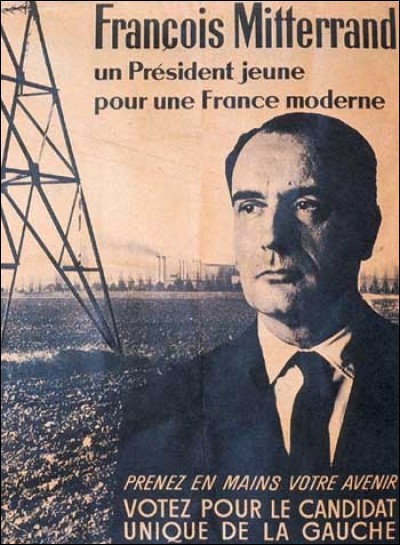 A quelle année correspond cette affiche de François Mitterrand ?