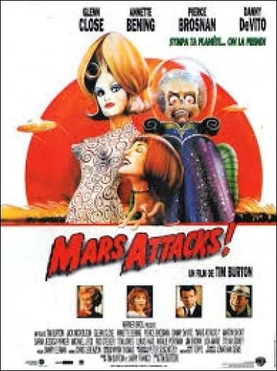 Désigner le comédien jouant le personnage du président des Etats-Unis, dans "Mars Attacks!", sorti en salle en 1996 :