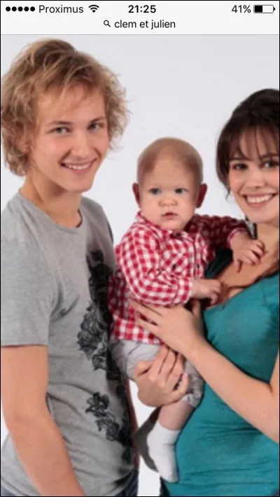 Comment s'appelle son premier petit copain dont elle a eu un petit garçon ?