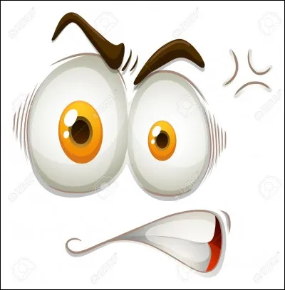 Lequel de ces visage exprime la colère ?